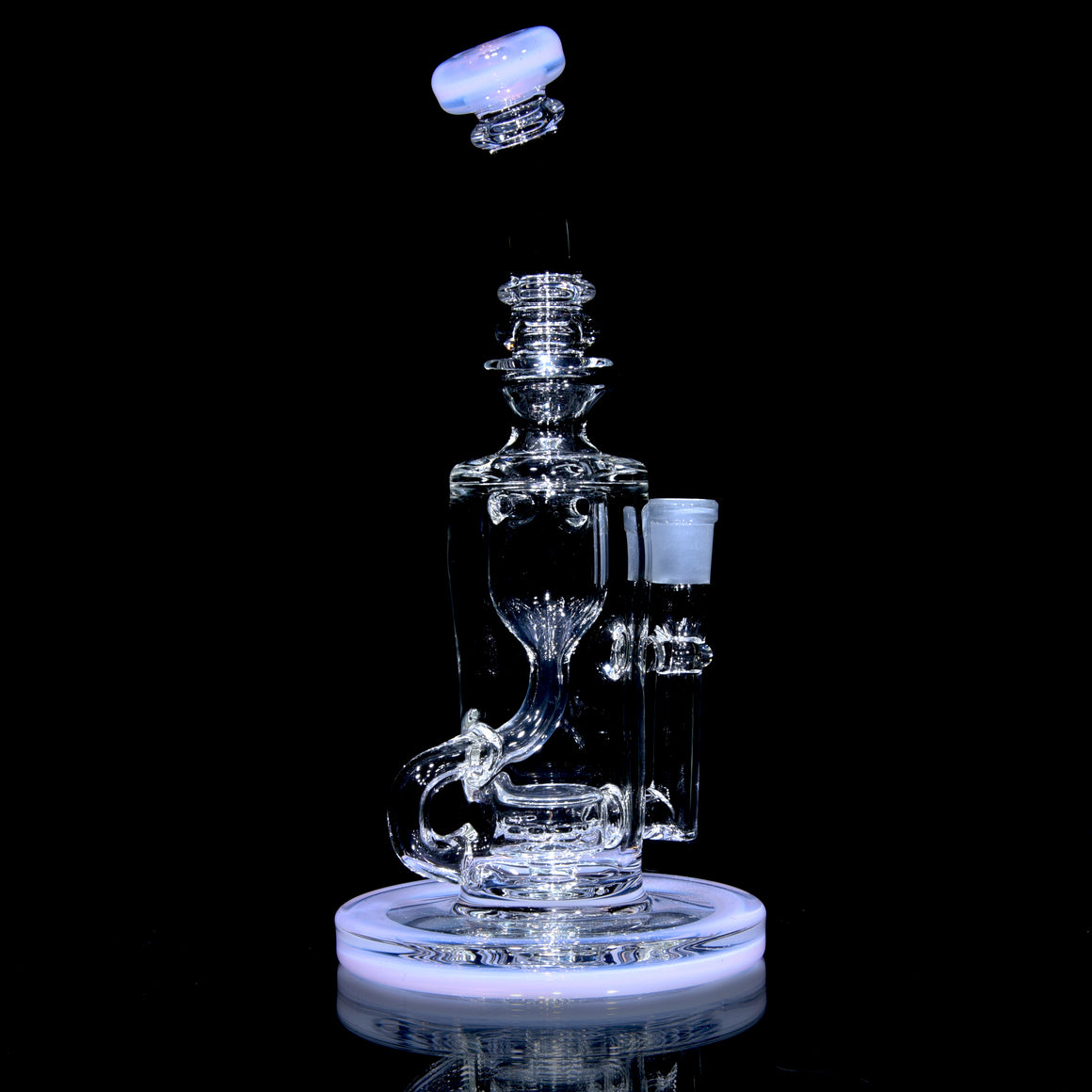 Narrow Can Double-uptake Klein Recycler - Pink Jade - 14mm Female