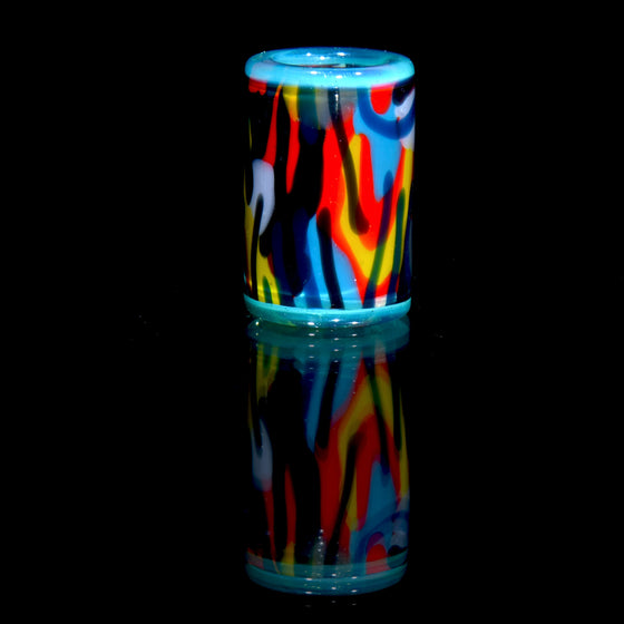 Full-size Bead w/ Meta-Terrania Lip - Abstract Fillacello Tech