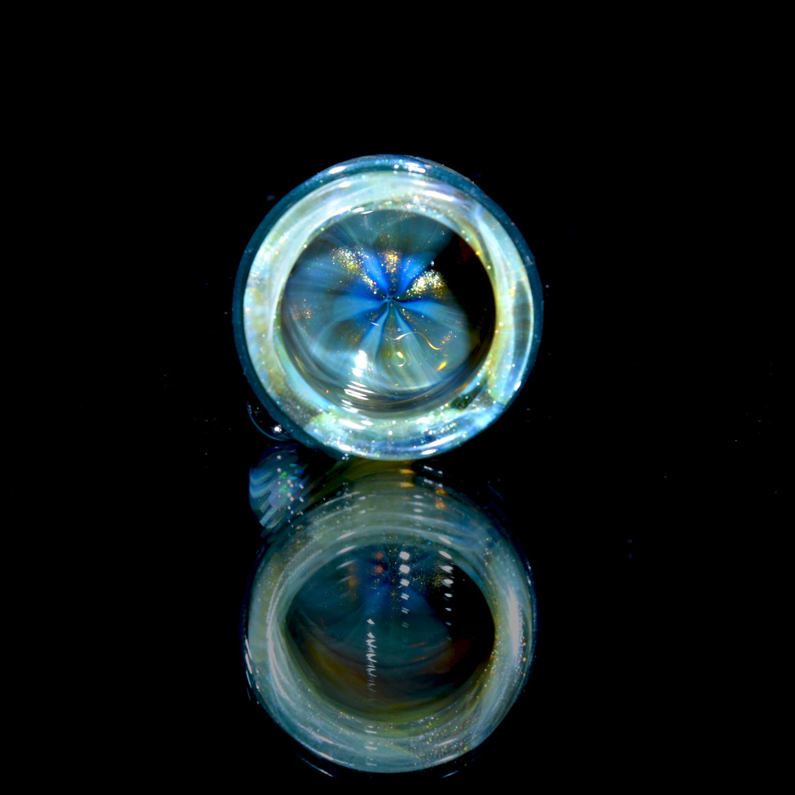 Lidded Airtight Baller Jar -  Honeycomb w/ Opal attachment