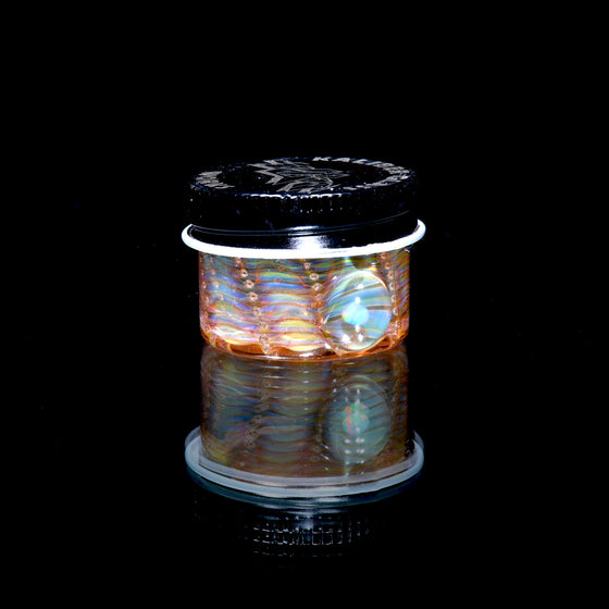 Lidded Airtight Baller Jar -  Wrap & Rake w/ Opal attachment