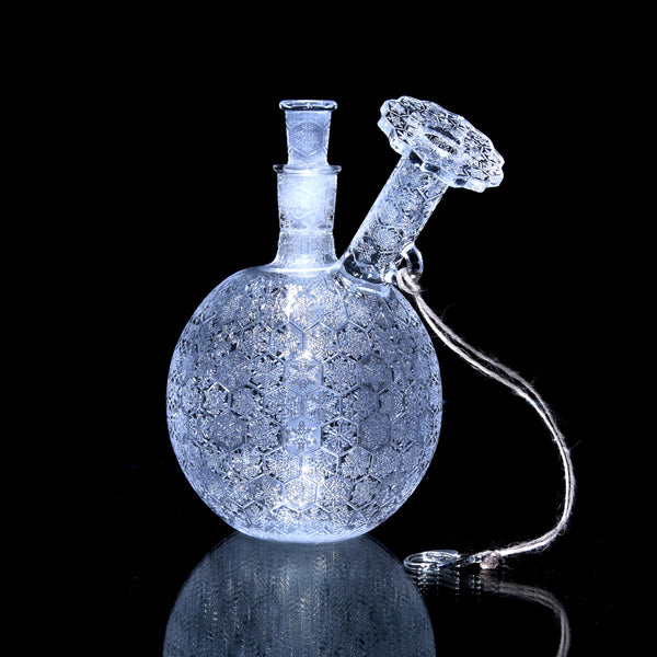 Evan Shore - Etched Full-quartz Ornament Rig - Timeless Glass Gallery