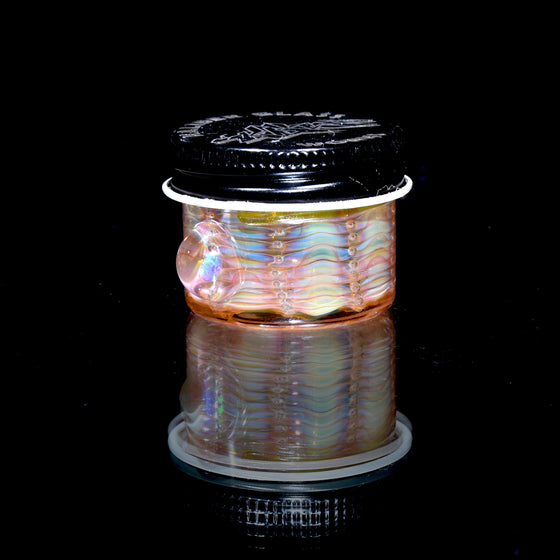 Lidded Airtight Baller Jar -  Wrap & Rake w/ Opal attachment