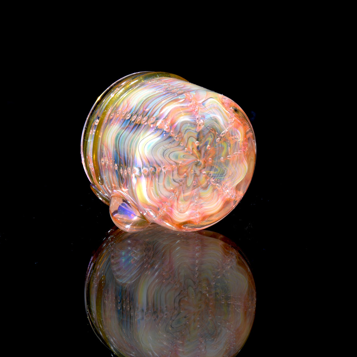 Lidded Airtight Baller Jar -  Wrap & Rake w/ Opal attachment