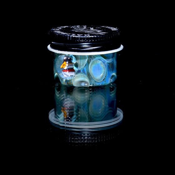 Lidded Airtight Baller Jar -  Honeycomb w/ Millie attachment