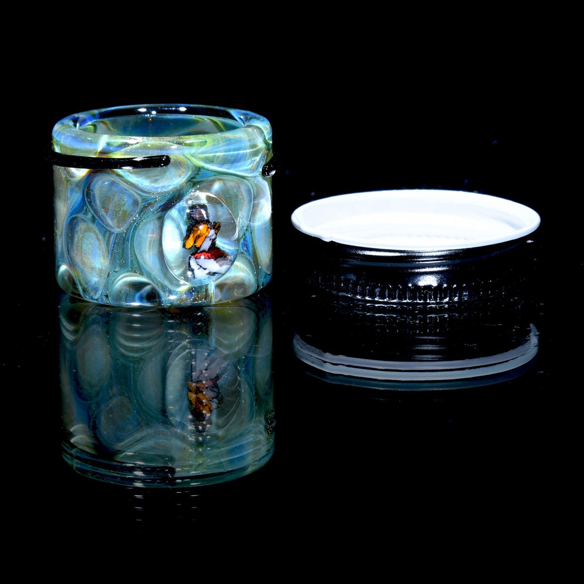 Lidded Airtight Baller Jar -  Honeycomb w/ Millie attachment
