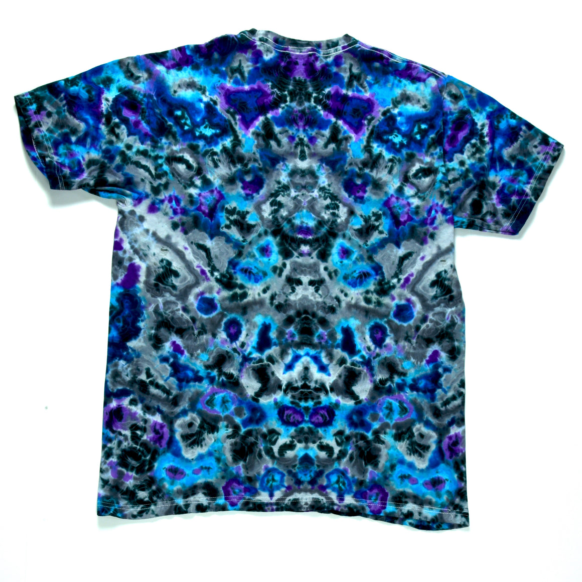 Medium - Short-sleeve Tie Dye T-Shirt - Purple Rain Mandala/Kenney Style Combo
