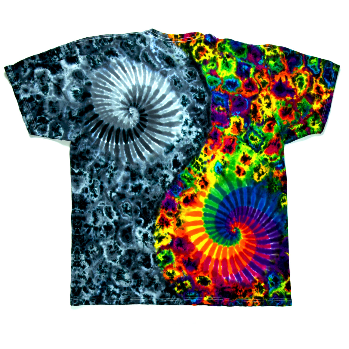 XXL - "Combo Split Experiment" Short-sleeve Tie Dye T-Shirt