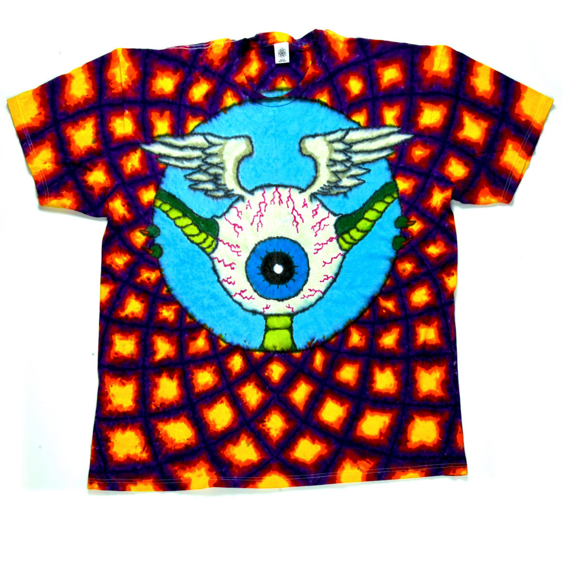 XXL - "Flying Eye Combo" Short-sleeve Tie Dye T-Shirt
