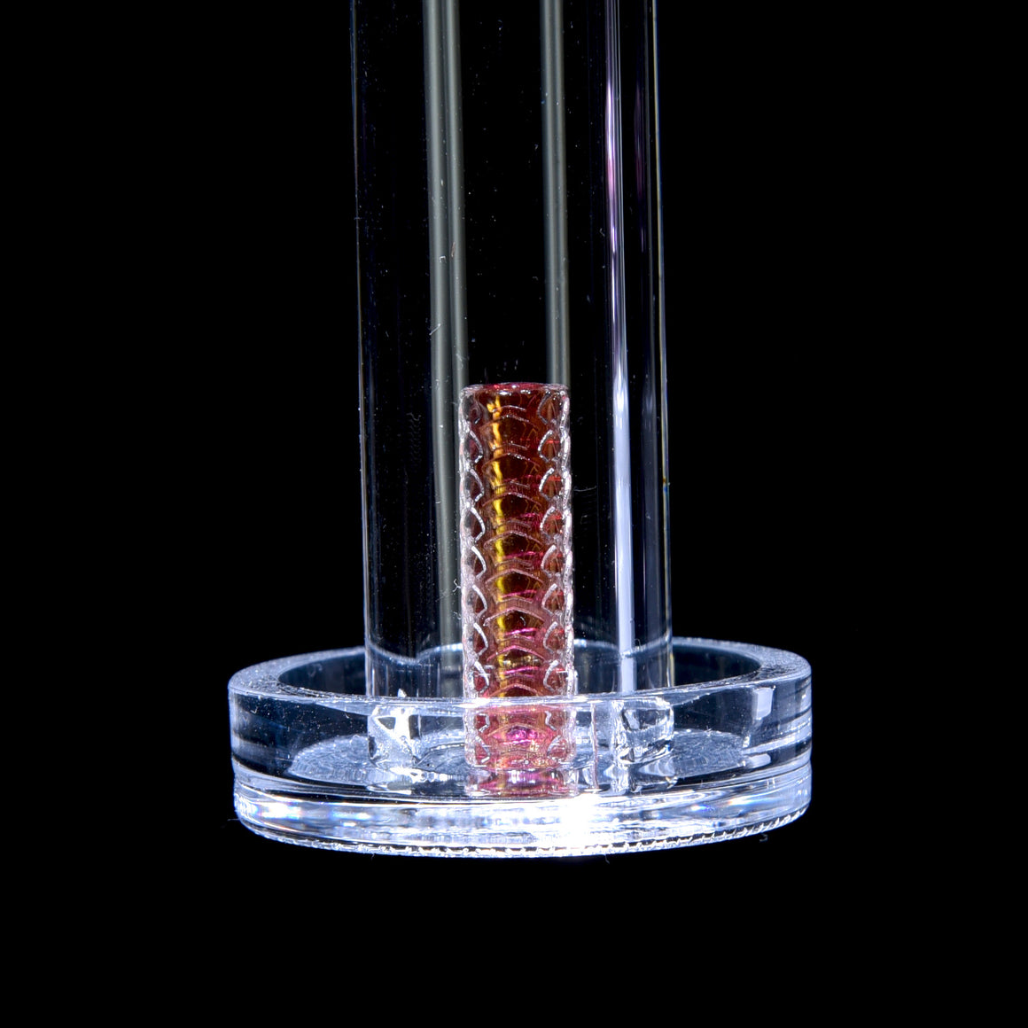 20mm Gold Fumed Etched Quartz Slurper Pillar