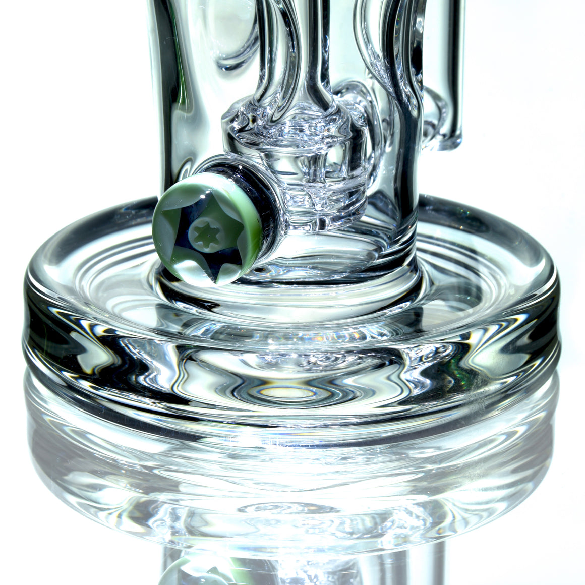 Mini Narrow Can Double-uptake Tornada Recycler w/ Millie - Clear - 10mm Female