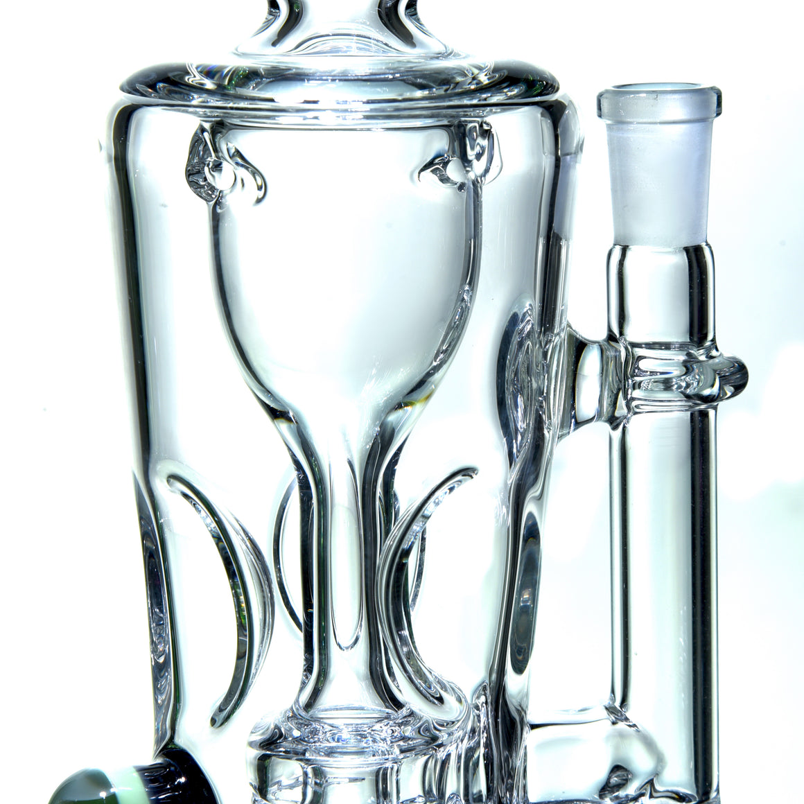 Mini Narrow Can Double-uptake Tornada Recycler w/ Millie - Clear - 10mm Female