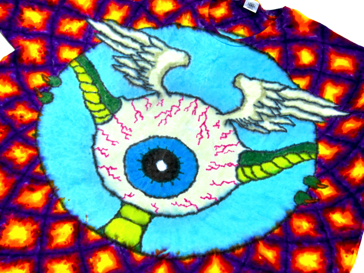 XXL - "Flying Eye Combo" Short-sleeve Tie Dye T-Shirt