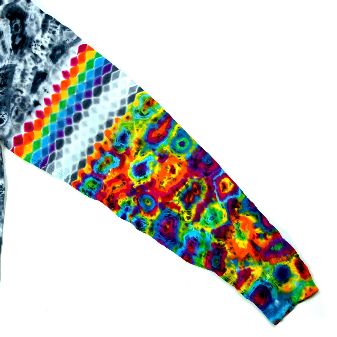 XL "Sleeve and Let Die" Mandala/Honeycomb Combo Long-sleeve Shirt