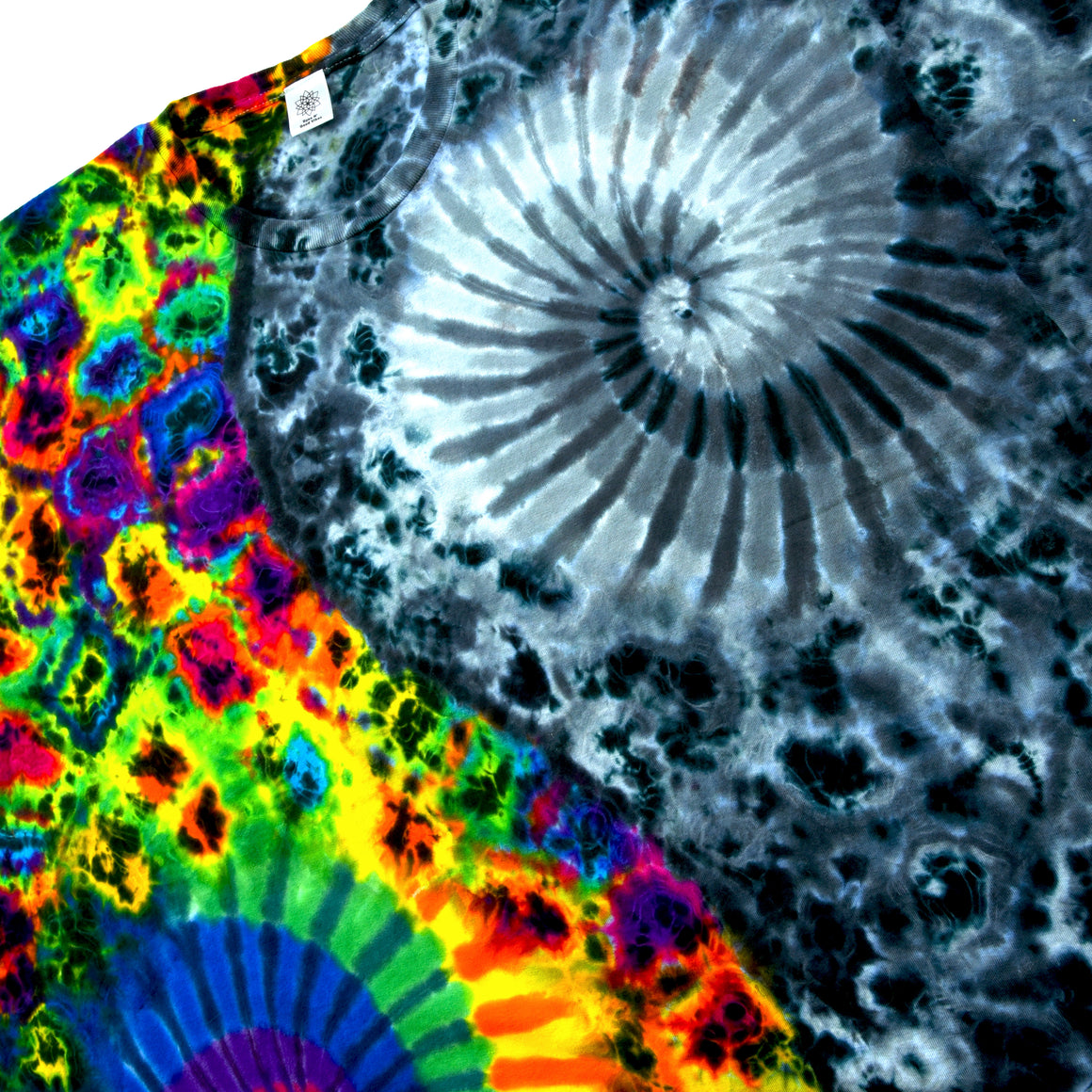 XXL - "Combo Split Experiment" Short-sleeve Tie Dye T-Shirt