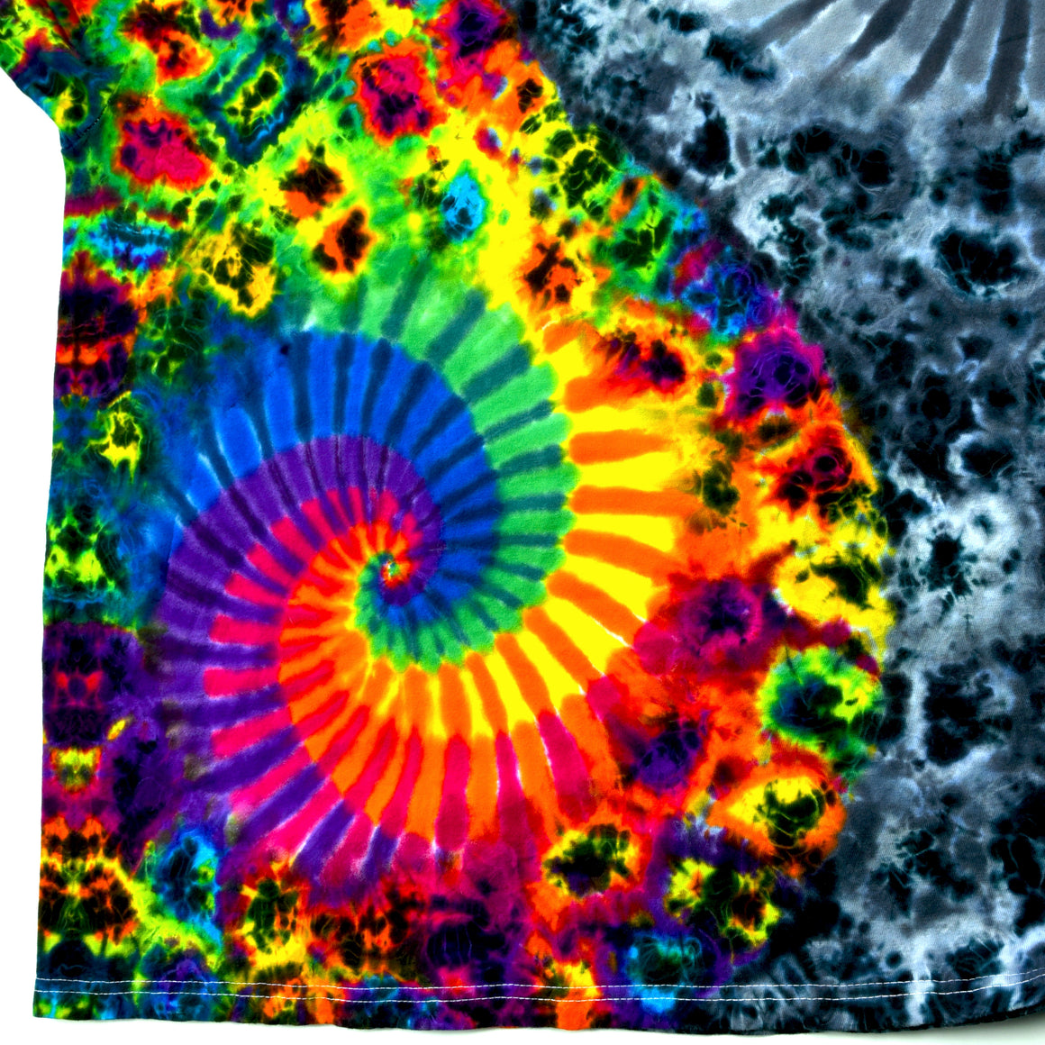 XXL - "Combo Split Experiment" Short-sleeve Tie Dye T-Shirt