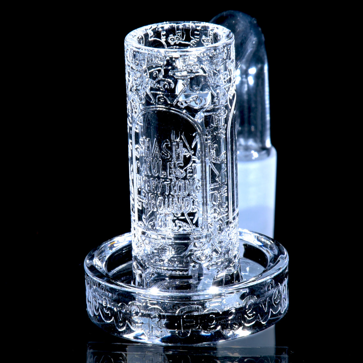 QCB x GZ1 Collab Tessellated Chrysanthemum Auto-spinning Blender - 16mm OD Bucket - 14mm/90°/Male