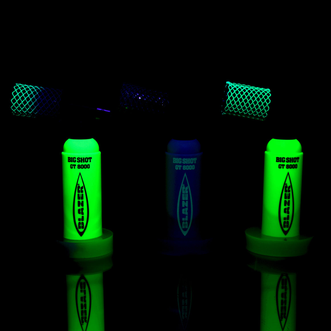 Limited Edition Big Shot GT8000 Butane Torch & Matching Mamba Guard/Base Set - UV Green