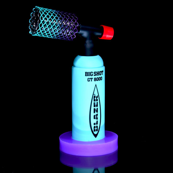 Limited Edition Big Shot GT8000 Butane Torch & Matching Mamba Guard/Base Set - Sky Blue/Purple