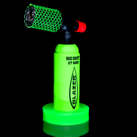 Limited Edition Big Shot GT8000 Butane Torch & Matching Mamba Guard/Base Set - UV Green