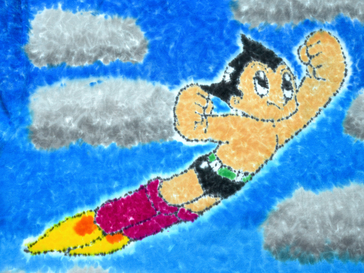 XL - Short-sleeve Tie Dye T-Shirt - "Astro Boy"