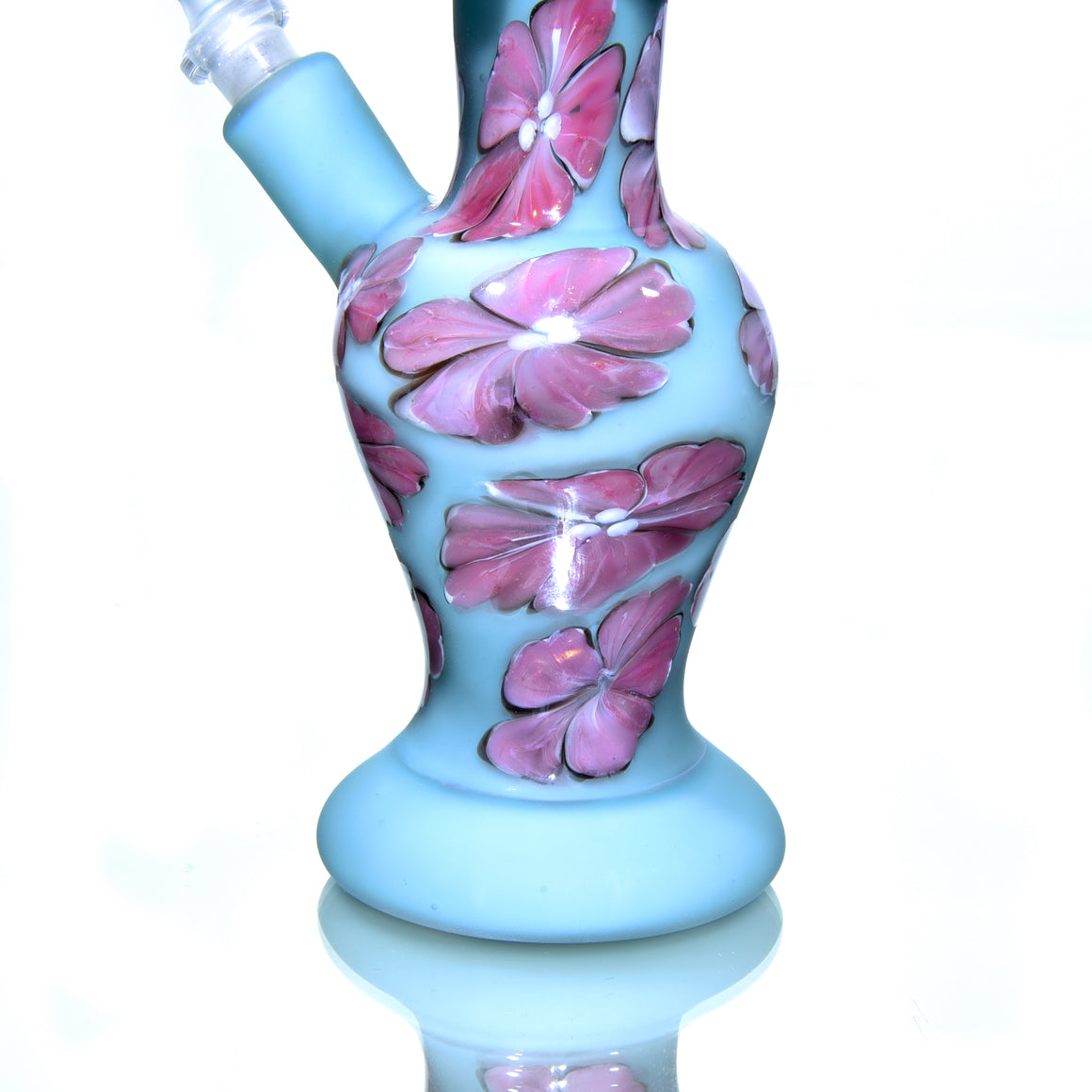 Floral Pattern Bouquet Mini Tube w/ Removable Downstem - Wild Roses - 10mm Female