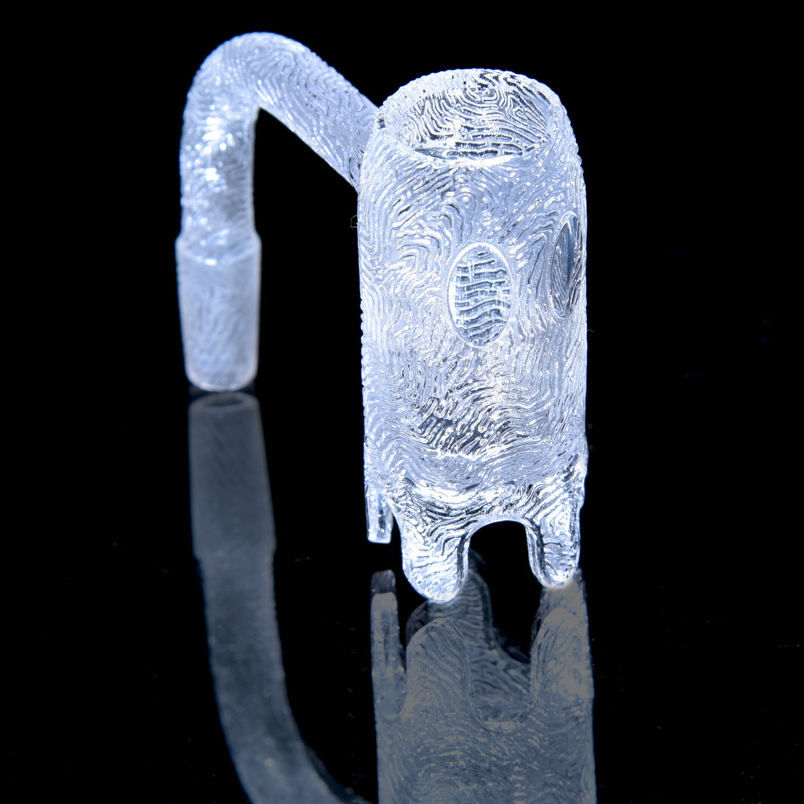 Sculpted Trippy Banger - Pac-Man Ghost - 10mm Male 90° Joint