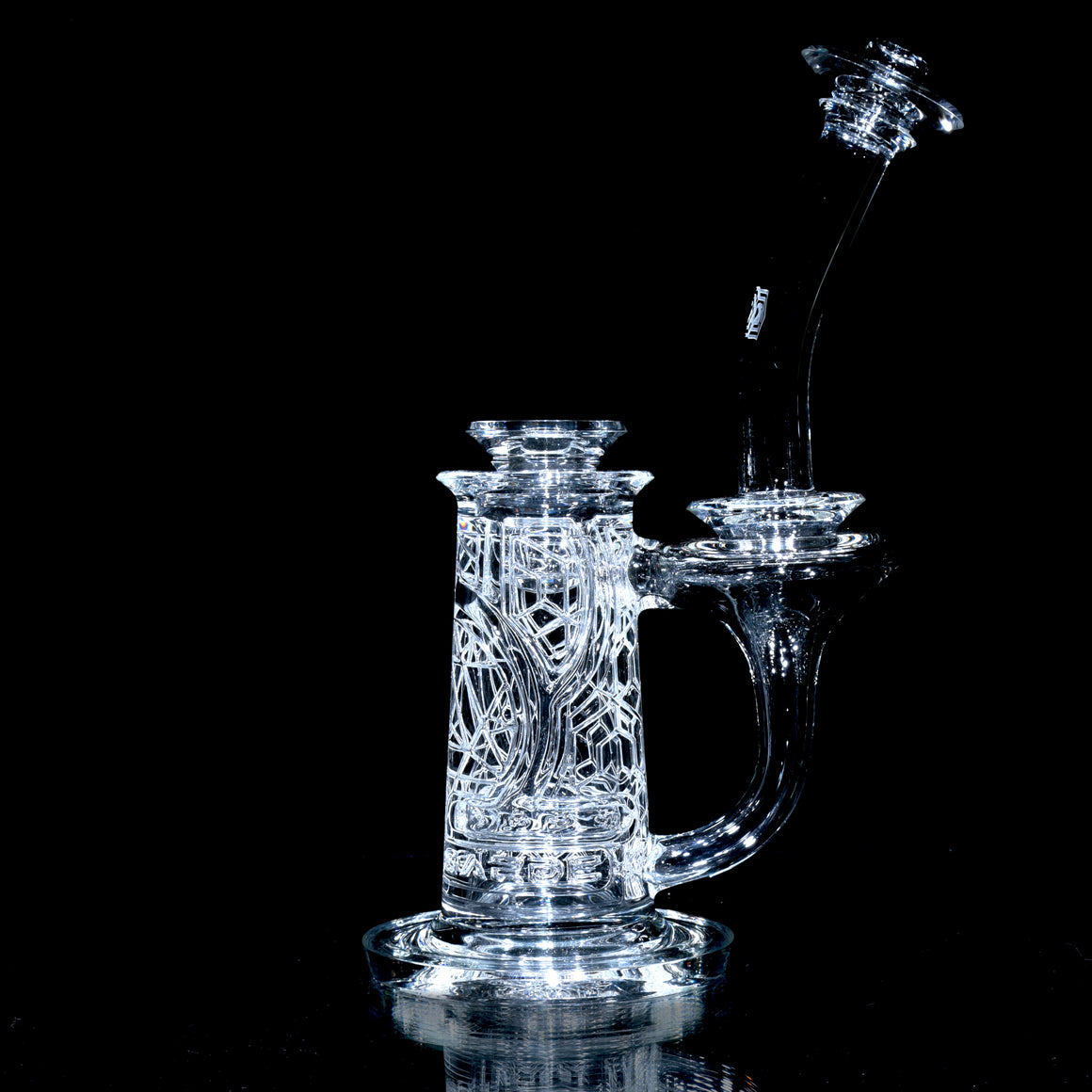 F1 Full-size Sacred Geometry Double-Wall Channel Recycler #3 - 14mm Female