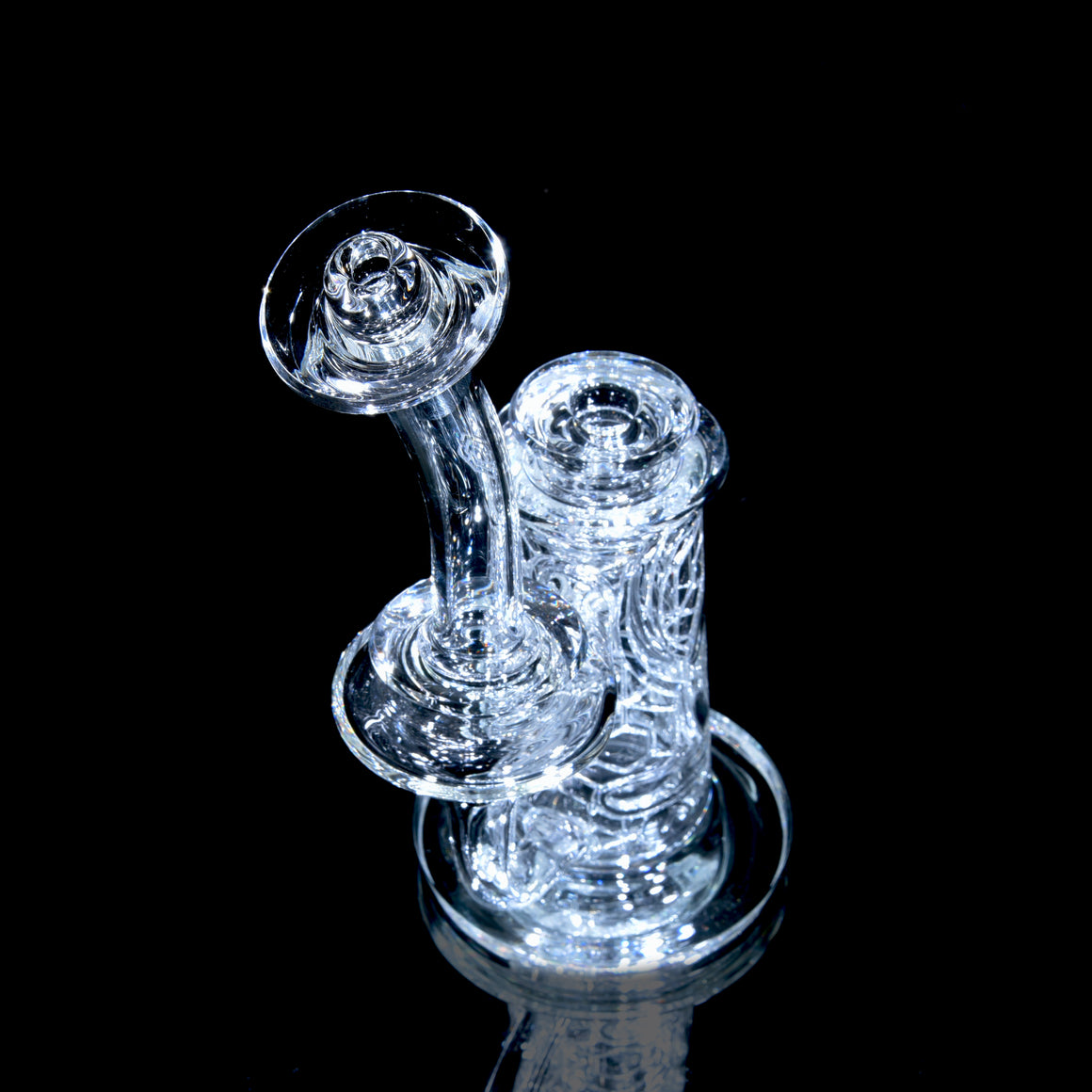 F1 Full-size Sacred Geometry Double-Wall Channel Recycler #3 - 14mm Female