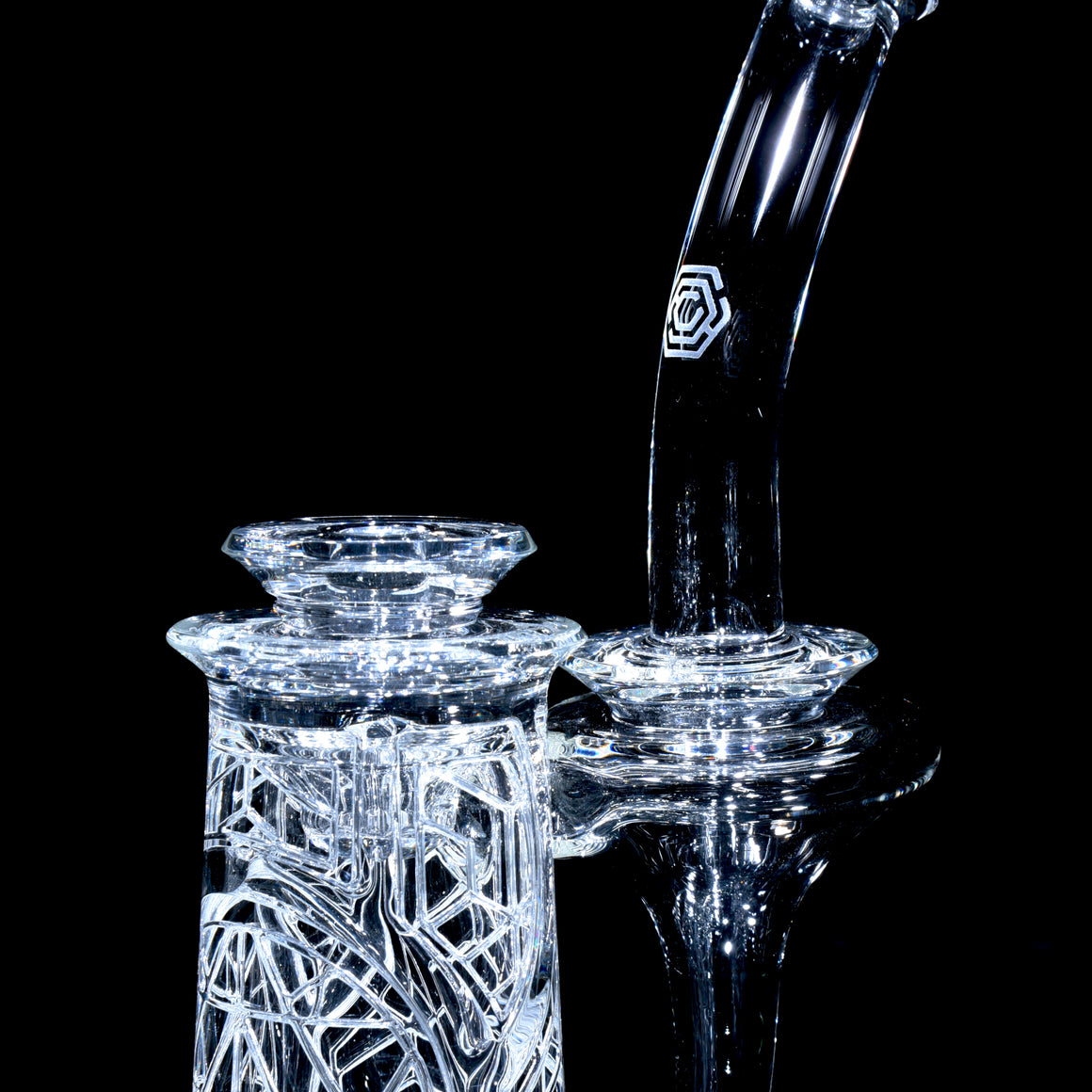 F1 Full-size Sacred Geometry Double-Wall Channel Recycler #3 - 14mm Female