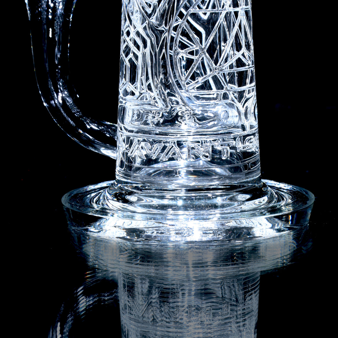 F1 Full-size Sacred Geometry Double-Wall Channel Recycler #3 - 14mm Female