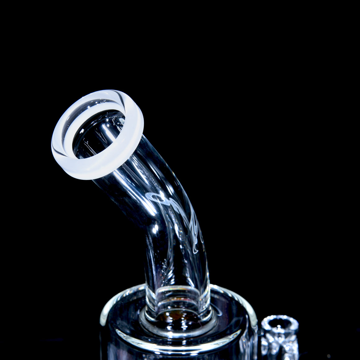 Double-worked Rasta 13/13 Double Micro - White Lip Wraps - 14mm Female