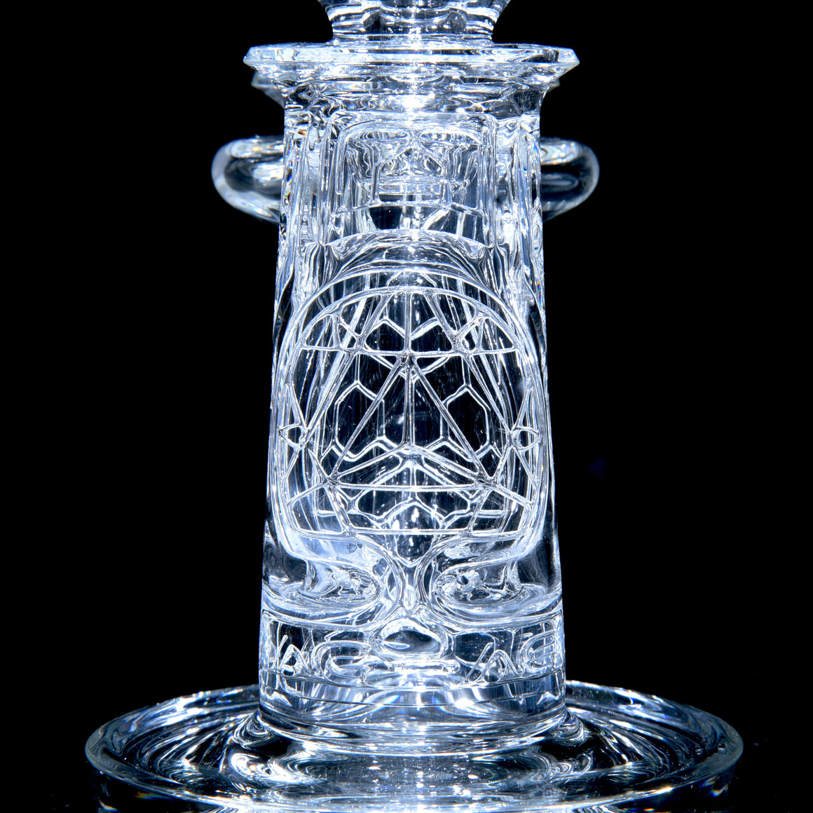 F2 Mini Sacred Geometry Double-Wall Channel Recycler #2 - 10mm Female