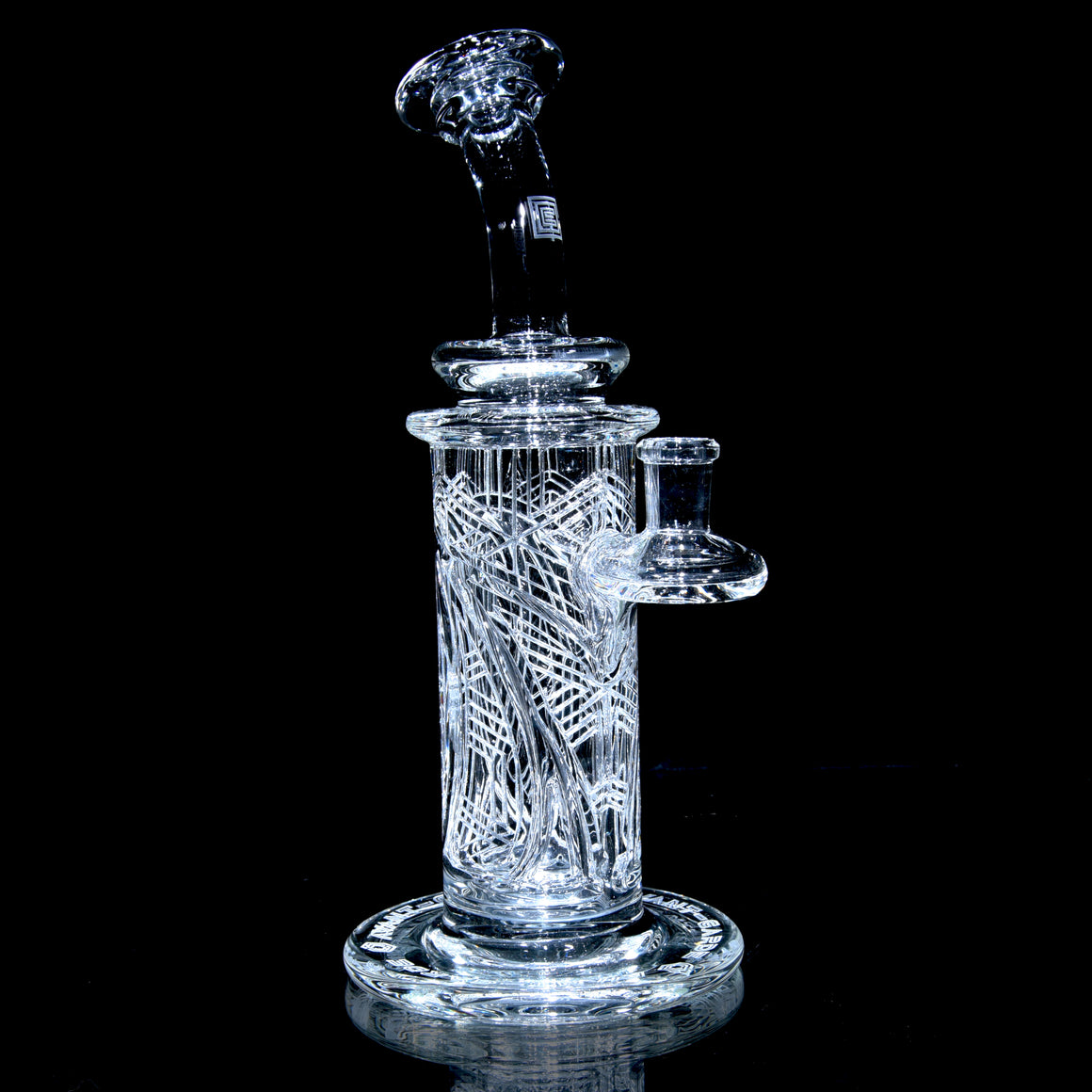 Elementum Columnar - Classic Sacred Geometry Double-Wall Channel Perc Rig - 14mm Female