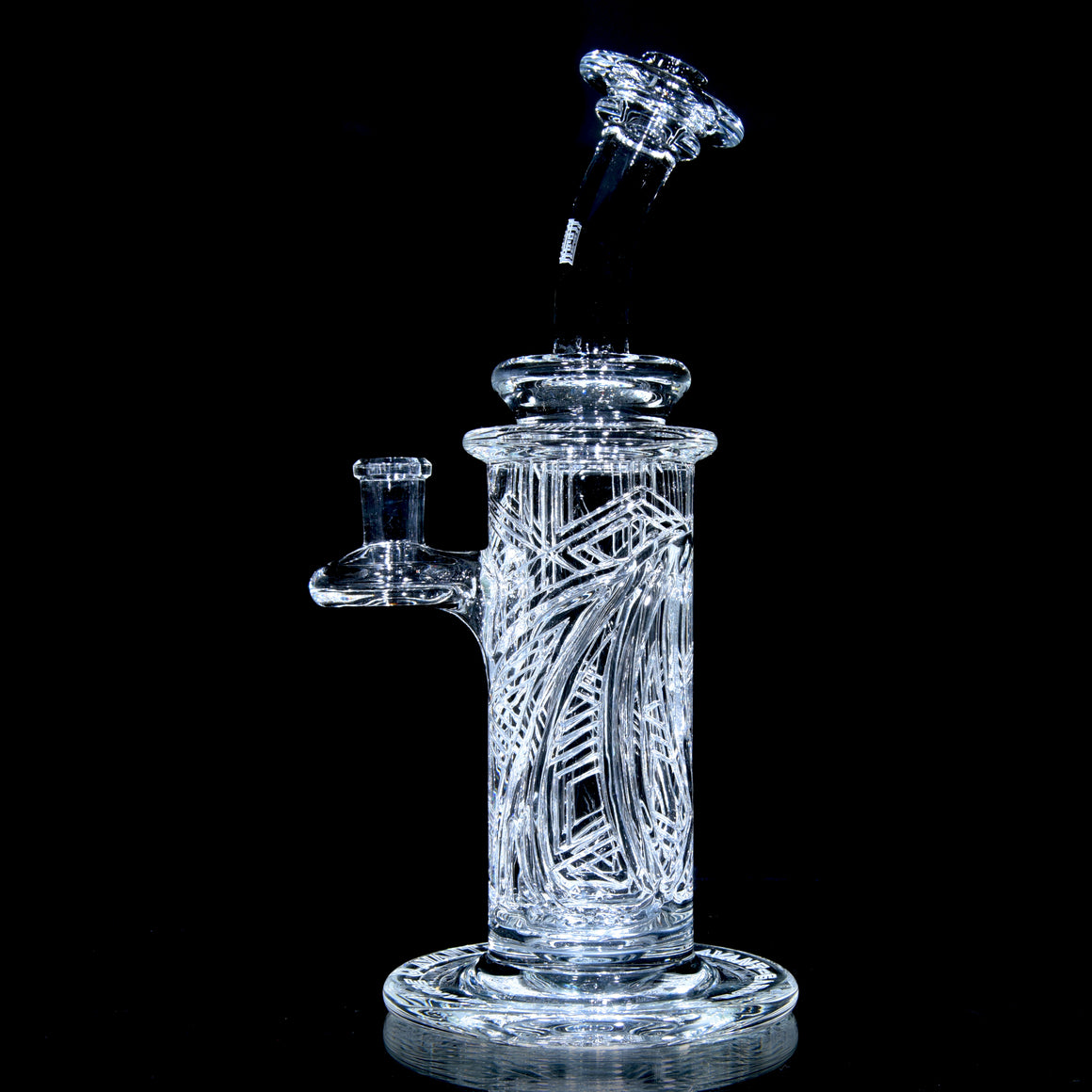 Elementum Columnar - Classic Sacred Geometry Double-Wall Channel Perc Rig - 14mm Female