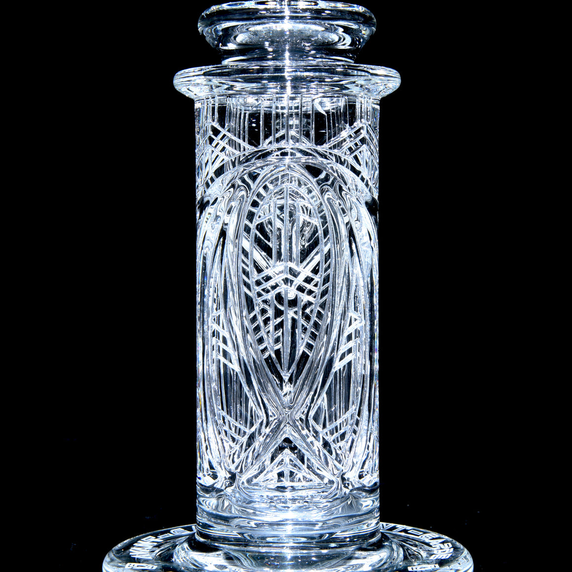Elementum Columnar - Classic Sacred Geometry Double-Wall Channel Perc Rig - 14mm Female