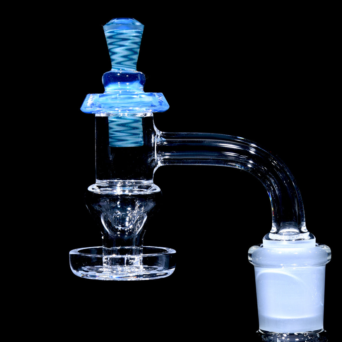 Terp Taster 16mm OD Slurper w/ 3mm Ruby Pearls - 14mm/90° Joint