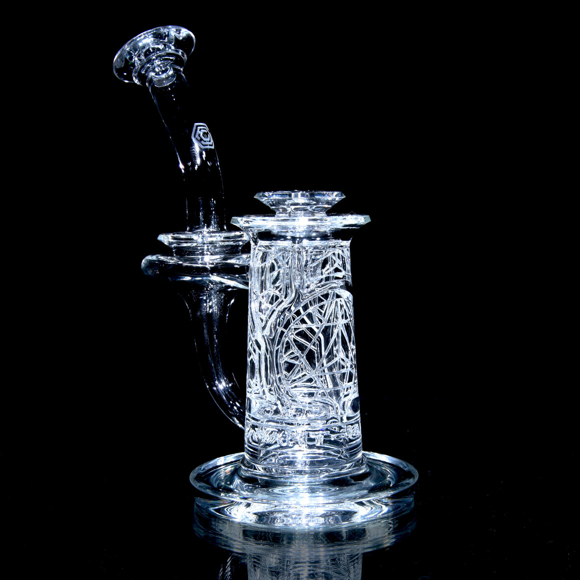 F1 Full-size Sacred Geometry Double-Wall Channel Recycler #2 - 10mm Female