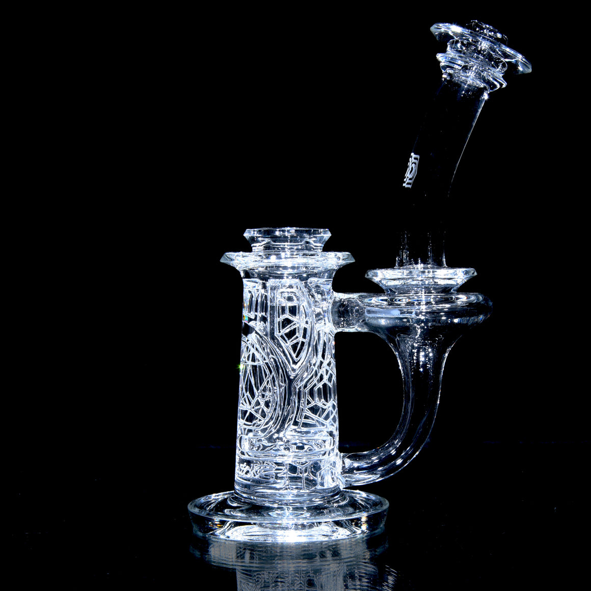 F2 Mini Sacred Geometry Double-Wall Channel Recycler #3 - 14mm Female