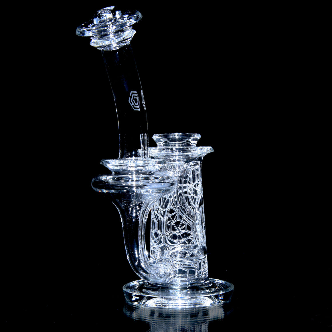 F2 Mini Sacred Geometry Double-Wall Channel Recycler #3 - 14mm Female