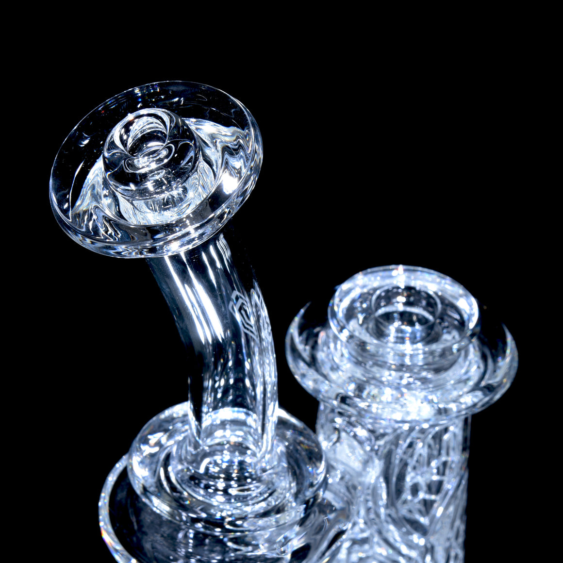 F2 Mini Sacred Geometry Double-Wall Channel Recycler #3 - 14mm Female