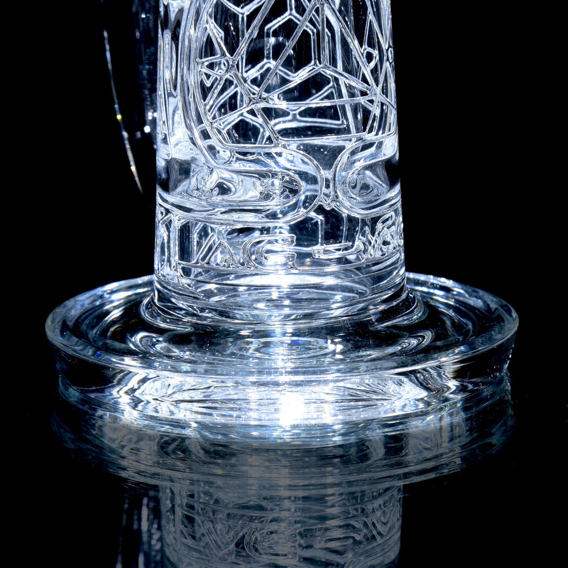 F2 Mini Sacred Geometry Double-Wall Channel Recycler #3 - 14mm Female