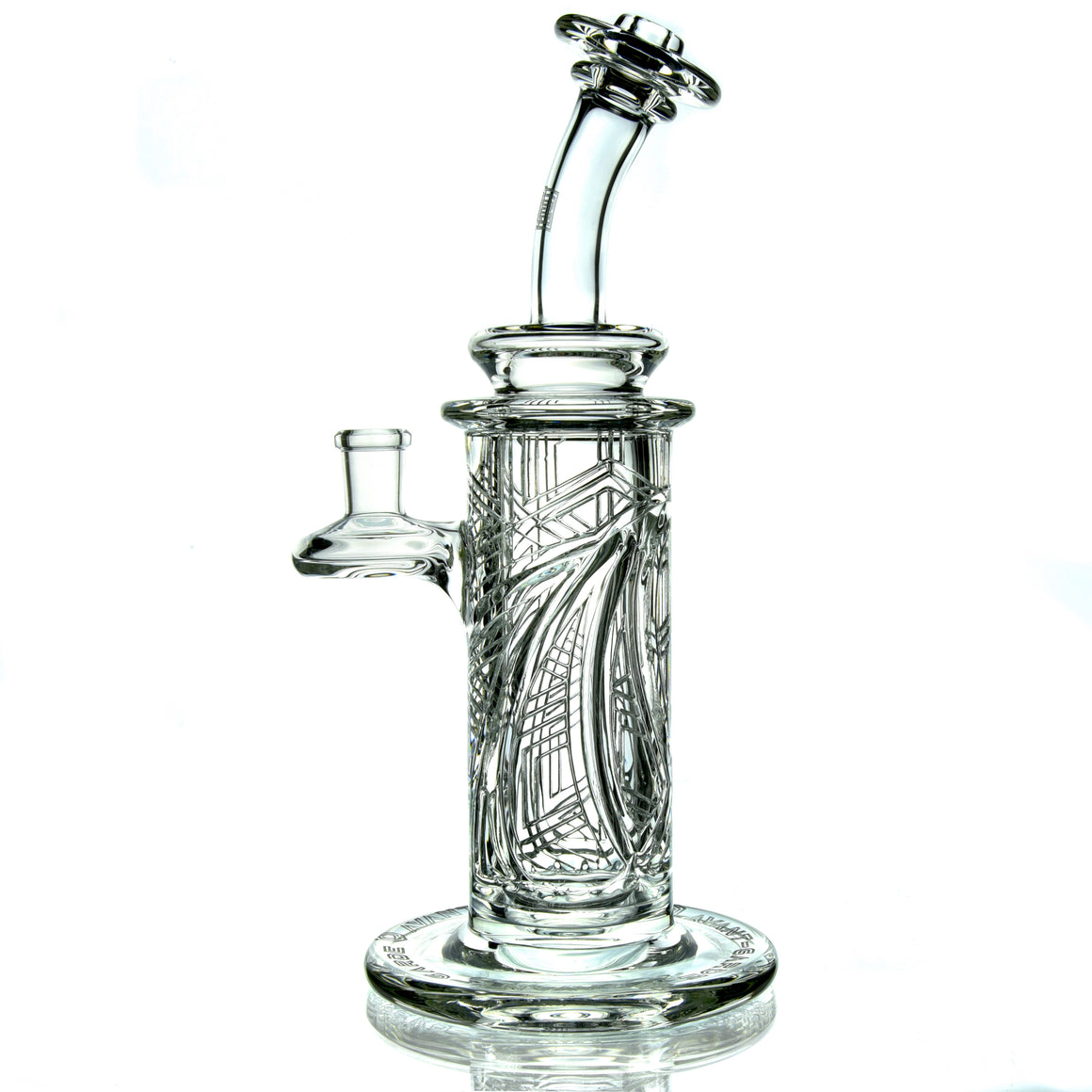 Elementum Columnar - Classic Sacred Geometry Double-Wall Channel Perc Rig - 14mm Female