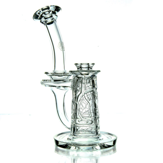 F2 Mini Sacred Geometry Double-Wall Channel Recycler #2 - 10mm Female