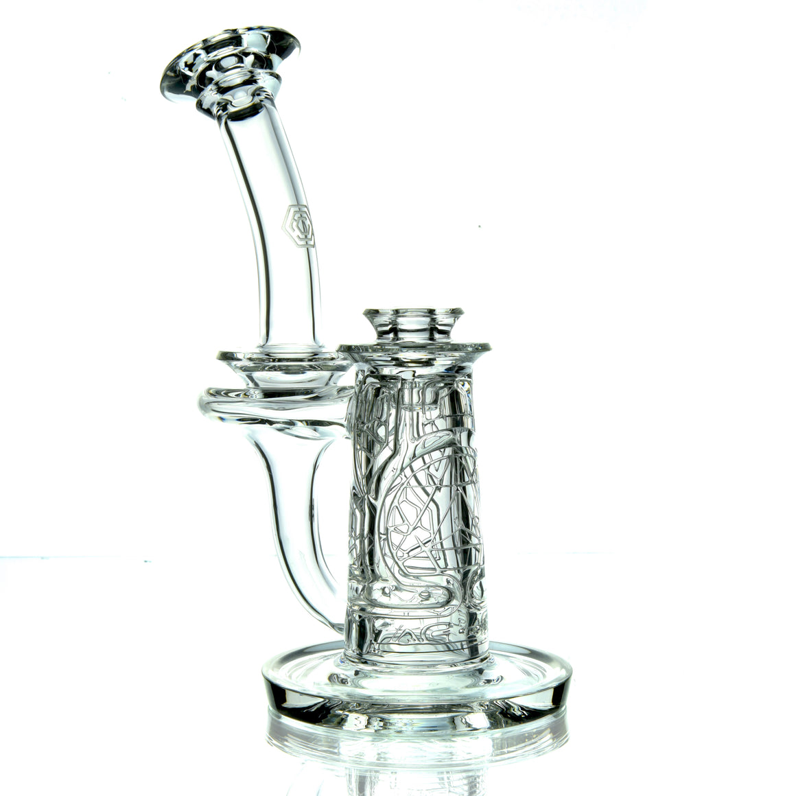 F2 Mini Sacred Geometry Double-Wall Channel Recycler #2 - 10mm Female