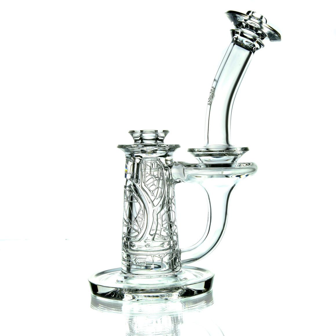 F2 Mini Sacred Geometry Double-Wall Channel Recycler #2 - 10mm Female