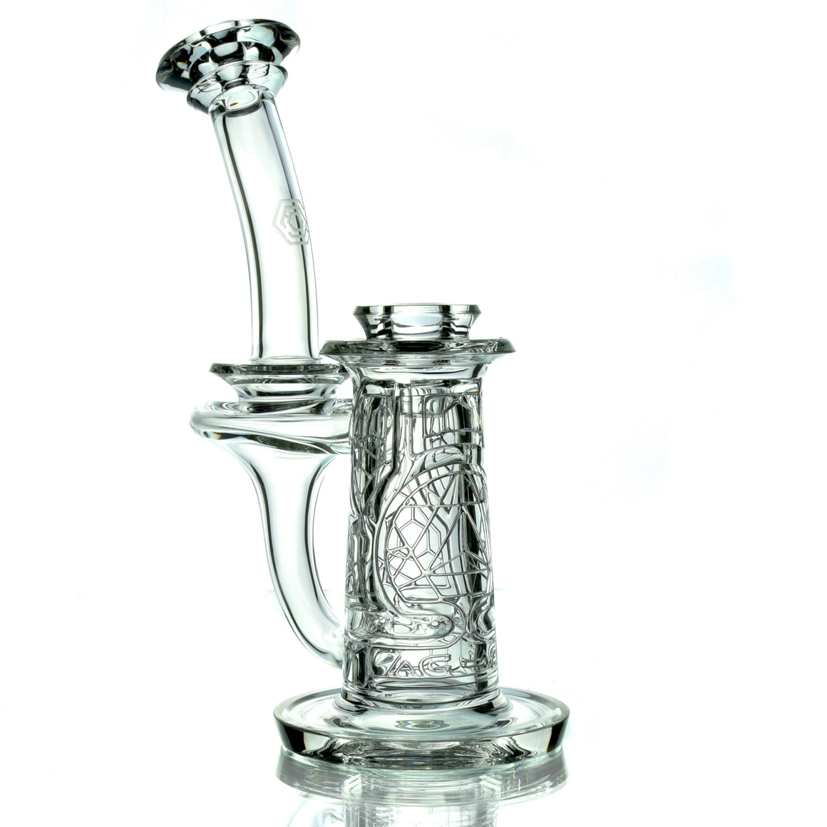 F2 Mini Sacred Geometry Double-Wall Channel Recycler #3 - 14mm Female