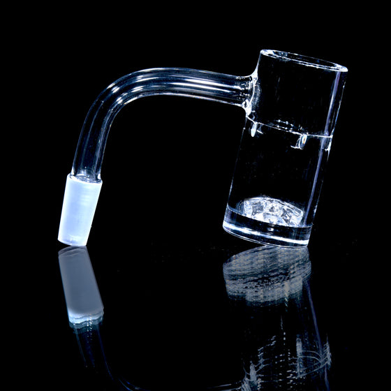 25mm V2 Globstopper Auto-spinning Blender w/ 6mm thick base & Included Banger Flake - 10mm/90° Joint
