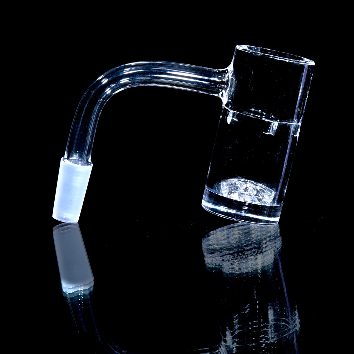 25mm V2 Globstopper Auto-spinning Blender w/ 6mm thick base & Included Banger Flake - 10mm/90° Joint