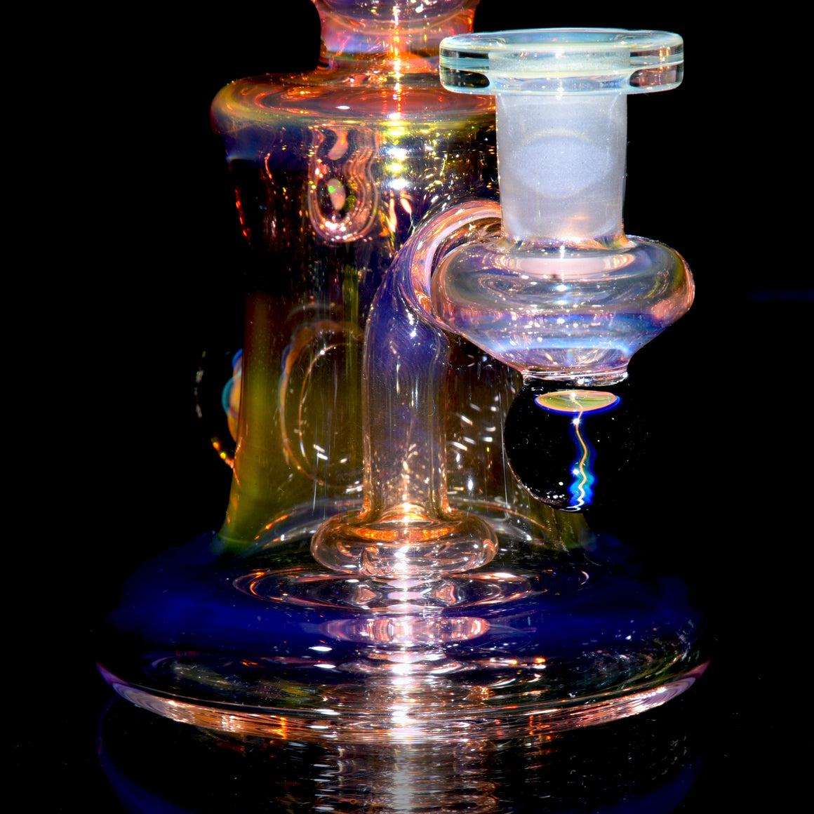 Fully-worked Fumed Banger Hanger w/ Fume Marble attachments - 10mm Female