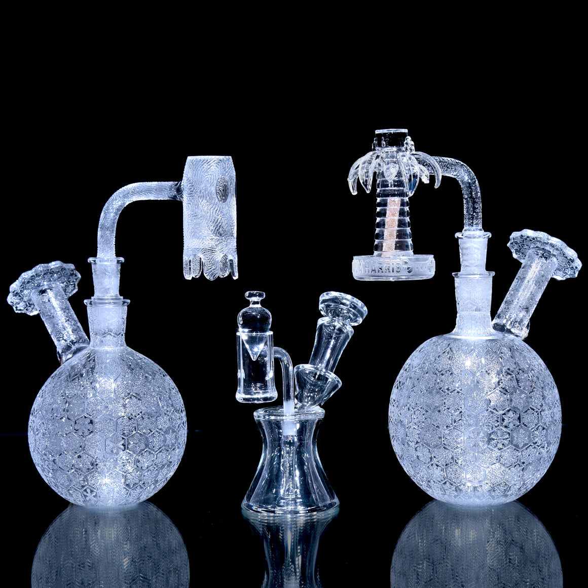 Sculpted Trippy Banger - Pac-Man Ghost - 10mm Male 90° Joint